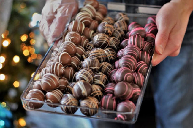 Assorted chocolates & truffles at Whitehousepopcorn.com