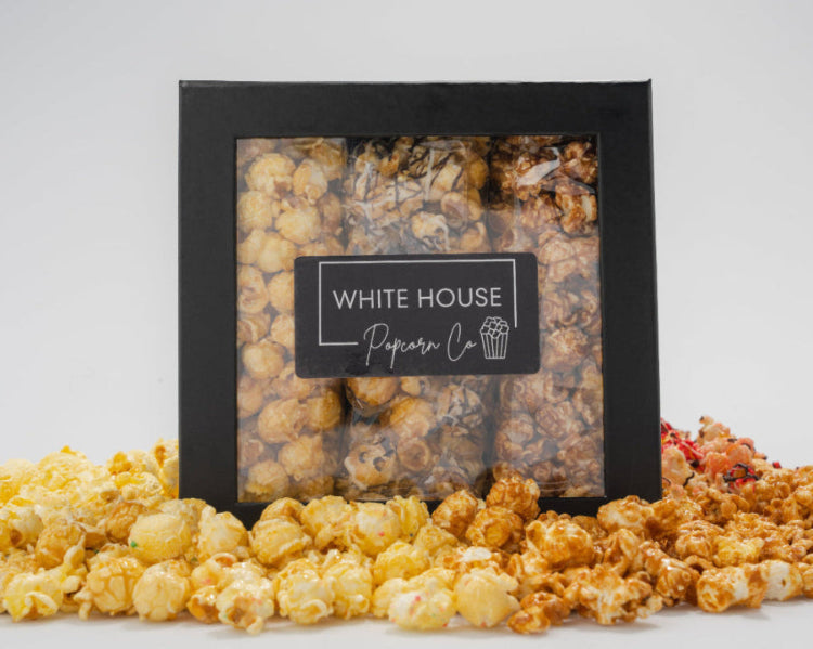 Trio Box Popcorn Gift Set at Whitehousepopcorn.com