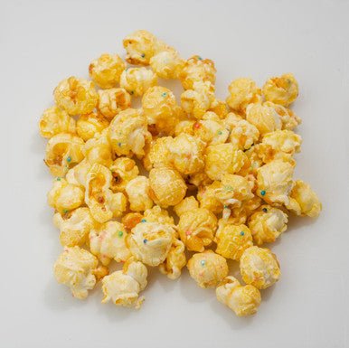 Birthday Cake Popcorn with sprinkles available at Whitehousepopcorn.com